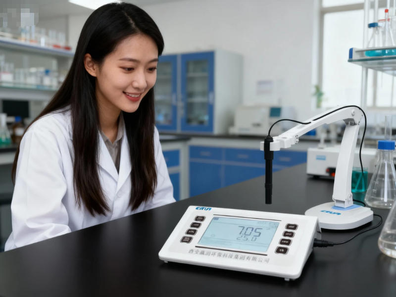 在水質(zhì)化驗室中的實驗室電極法水質(zhì)多參數(shù)檢測儀